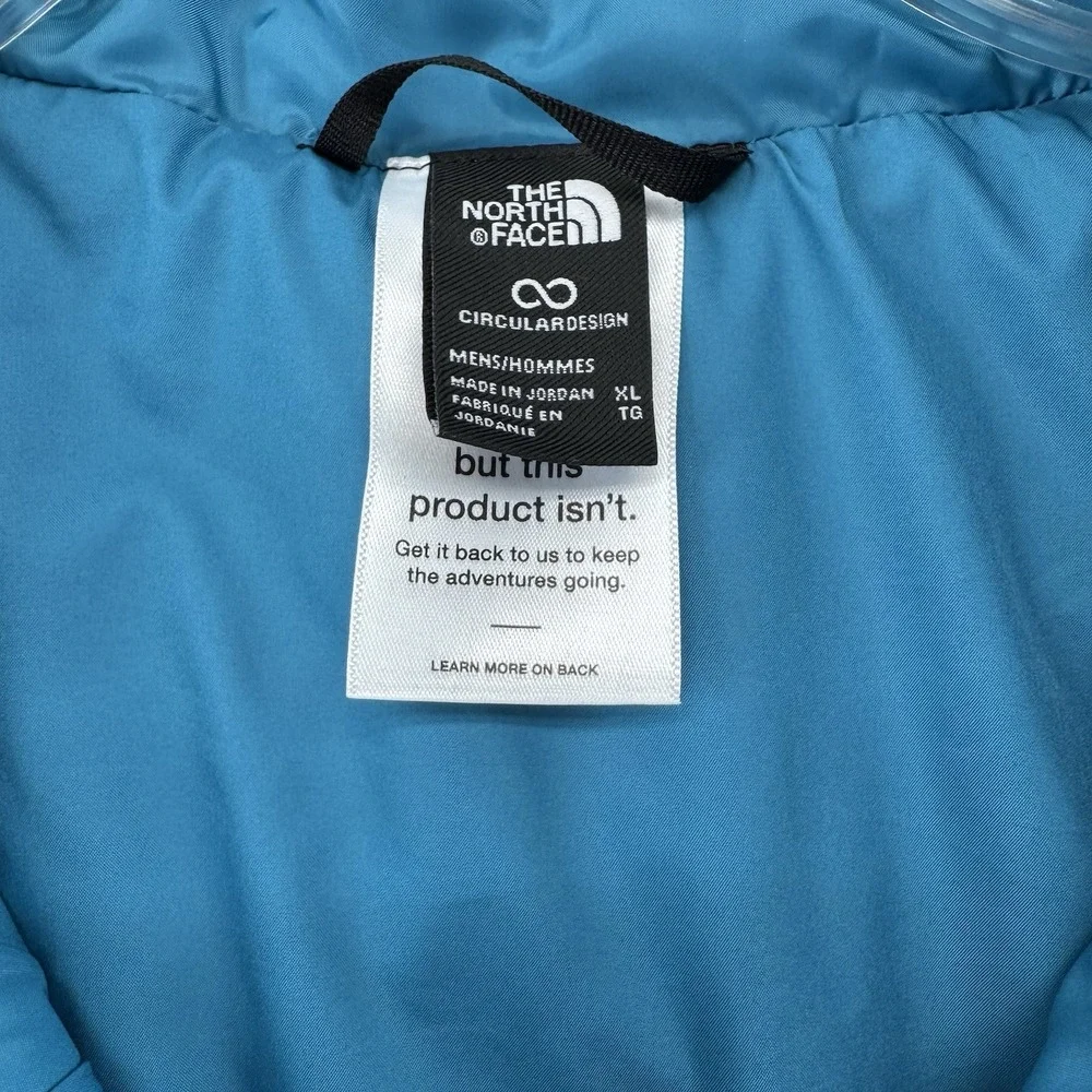The North Face Thermoball Insulated Puffer Jacket Mens XL Digital Steel Blue